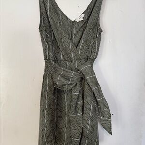 Entro Olive Chevron romper